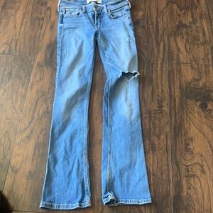 low rise hollister boot cut jeans
